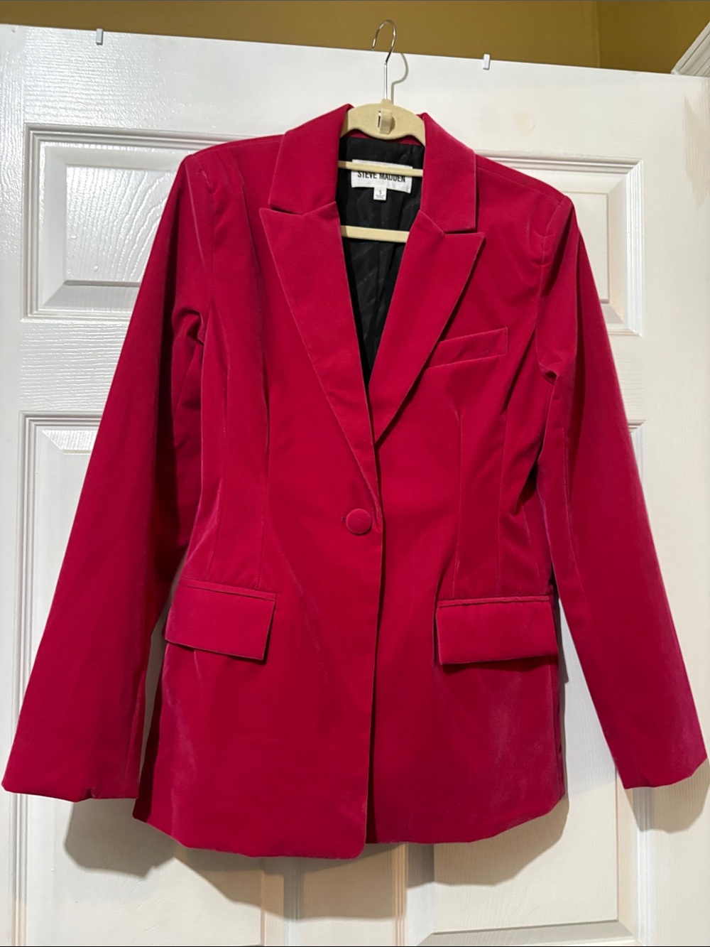 Steve Madden crushed velvet blazer